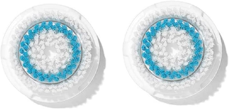 Microtree Brush Head Replacement Compatible with Clarisonic Mia 1, Mia 2, Mia Fit, 2 Pack, Deep Pore Facial Cleansing Replacement Head - Image 1